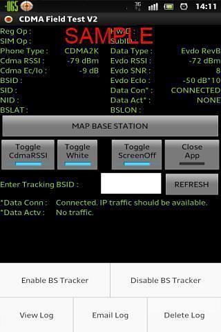 CDMA Field Test Application截图3