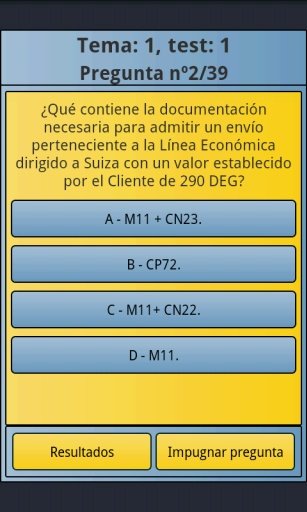 Correos Test Examenes Free截图2