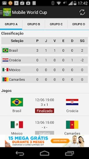 Copa do Mundo M&oacute;vel截图6