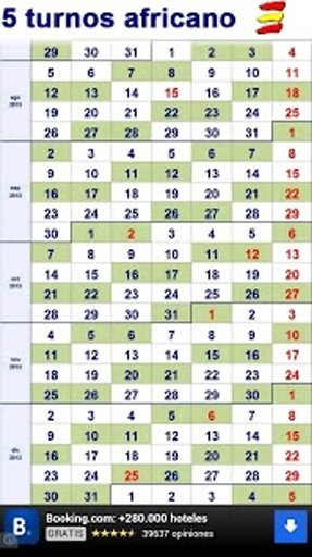 5 Turnos Africano Calendario截图7