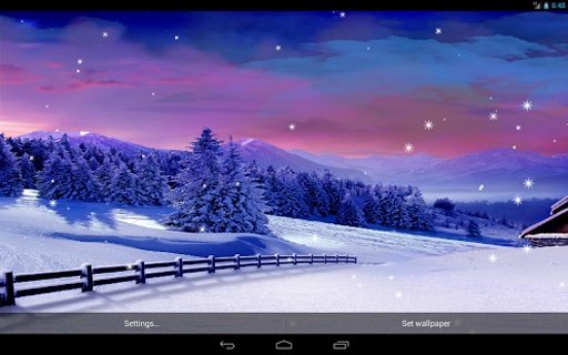 Snow Live Wallpaper Free截图1