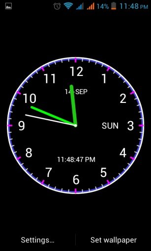 Adi AnalogClock Live Wallpaper截图5