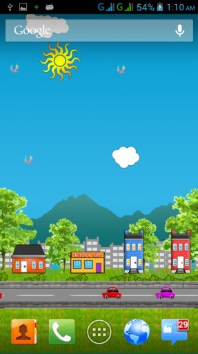 Virtual City HD Live Wallpaper截图3