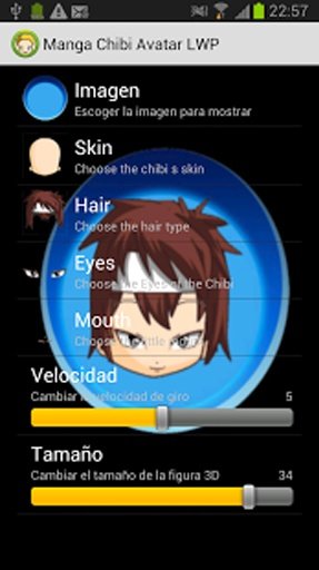 Manga Chibi Avatar LWP截图5