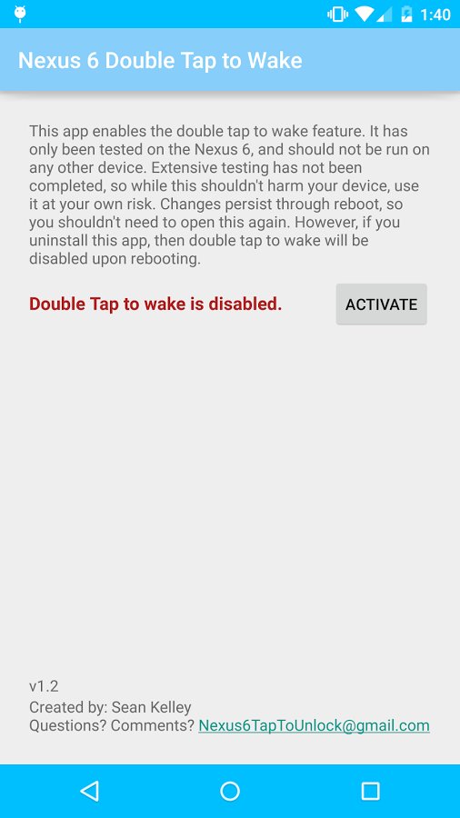 Nexus 6 Double Tap to Wake截图2