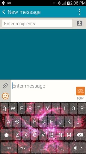 Pink Galaxy Keyboard截图4