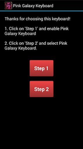 Pink Galaxy Keyboard截图5