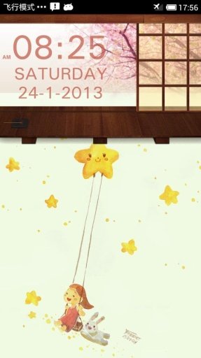 Sakura Stylec Clock Widget截图6