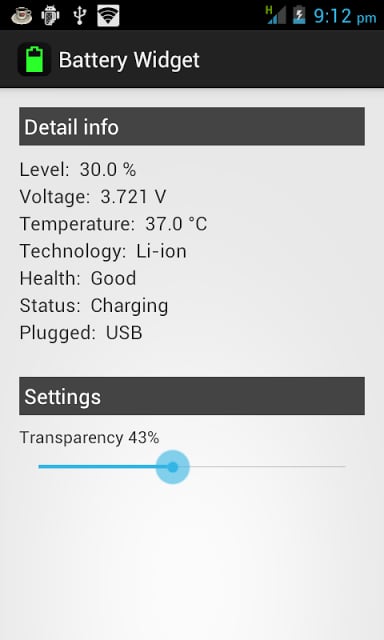 Text Battery Widget截图1