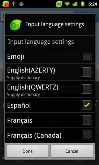 Spanish for GO Keyboard截图4