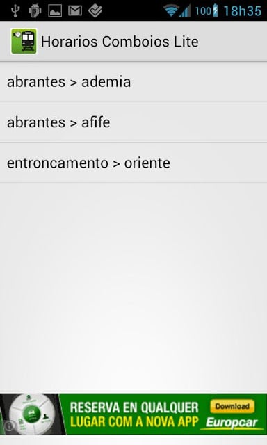 Train Schedule Lite Portugal截图4