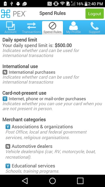 PEX Card - Cardholder截图9