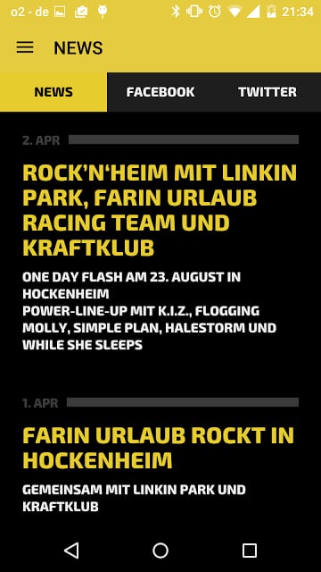 Offizielle Rock&acute;n&acute;Heim App截图1