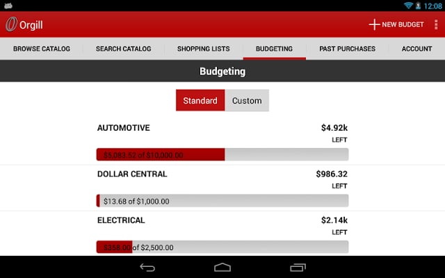 The O Zone Orgill Ordering App截图11