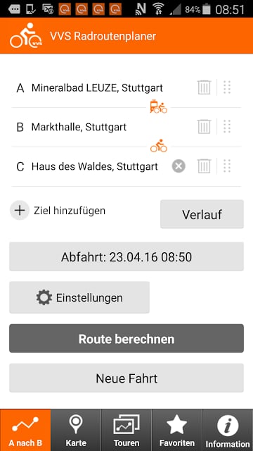 VVS Radroutenplaner截图8