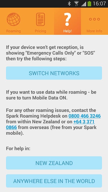 Telecom NZ Roaming截图4