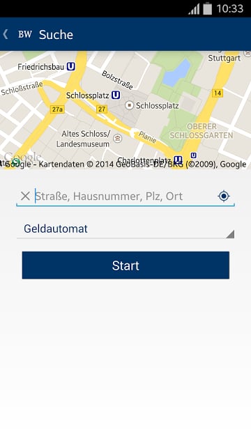 BW-Bank Filialfinder截图2