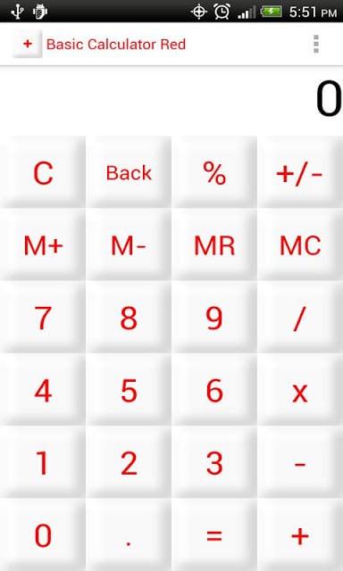 Basic Calculator Red截图6