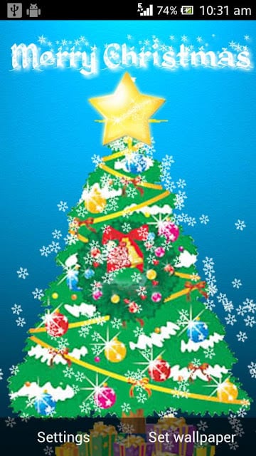 Christmas Magic Snowfall LWP截图1