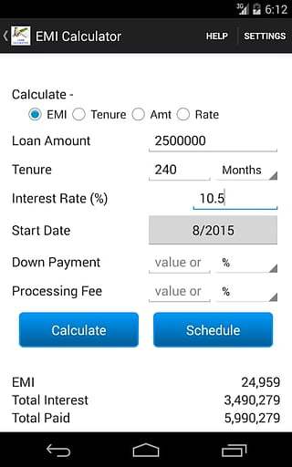 Loan EMI Calculator截图4