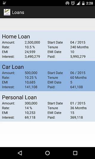 Loan EMI Calculator截图2