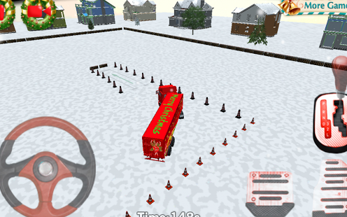 3D圣诞卡车停车场  Christmas Truck Parking截图3