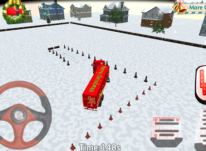 3D圣诞卡车停车场  Christmas Truck Parking截图5