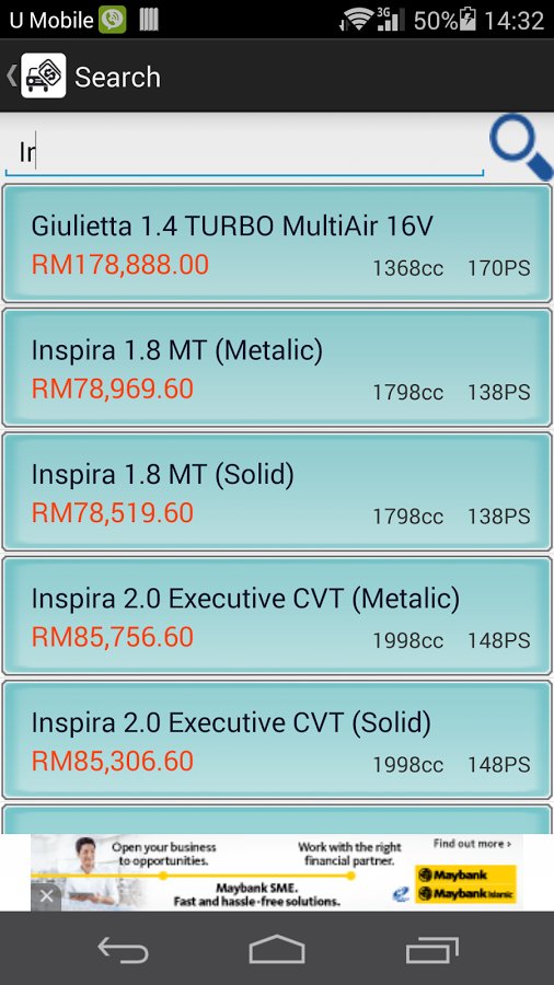 Malaysia cars price list截图5