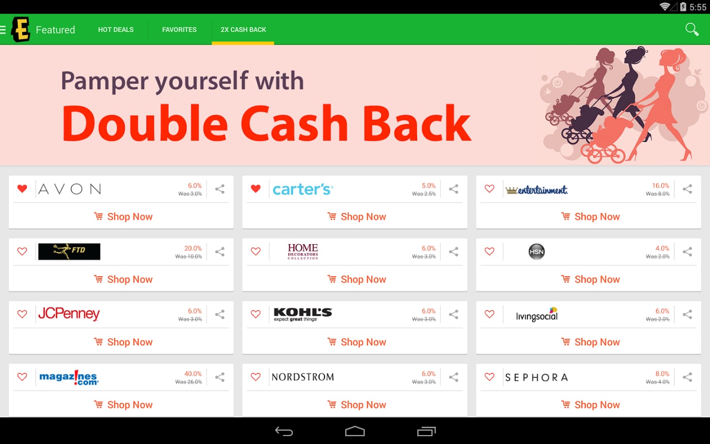 Ebates Cash Back & Coupons截图5