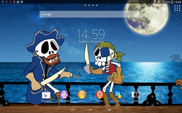 Xperia™主题 Comic Pirate截图11