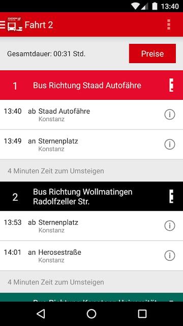 FahrInfo Konstanz截图1