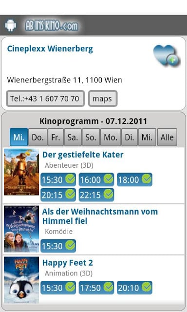 Ab Ins Kino - Kinoprogramm截图2