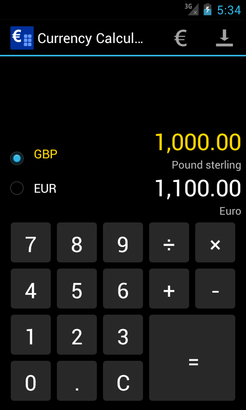 Currency Calculator截图1