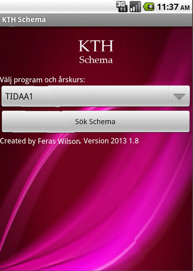 KTH Schema截图2