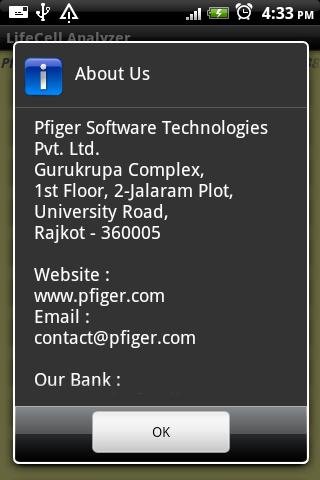 LIC LifeCell Analyzer PFIGER截图2