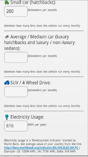 CO2 Emission Calculator截图2