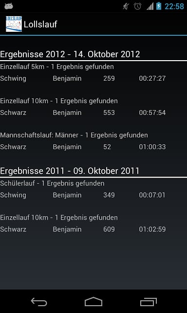 Lollslauf - Ergebnisse截图2