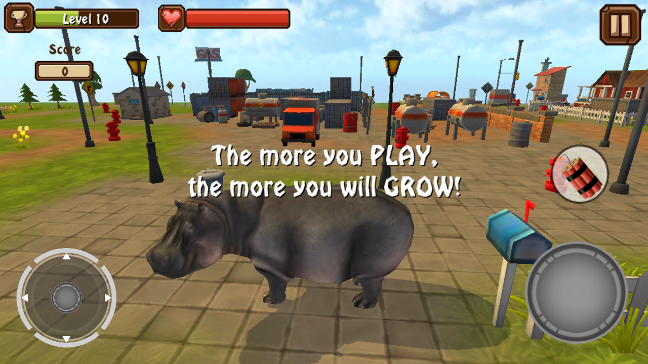 Hippo Attack Simulator 3D截图4