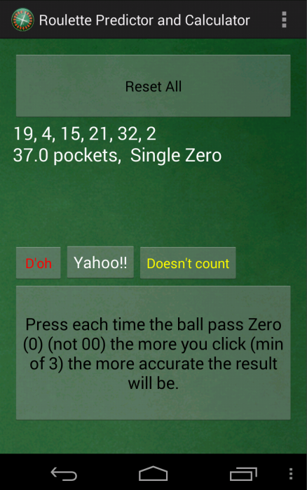 Roulette Predictor &Calculator截图2