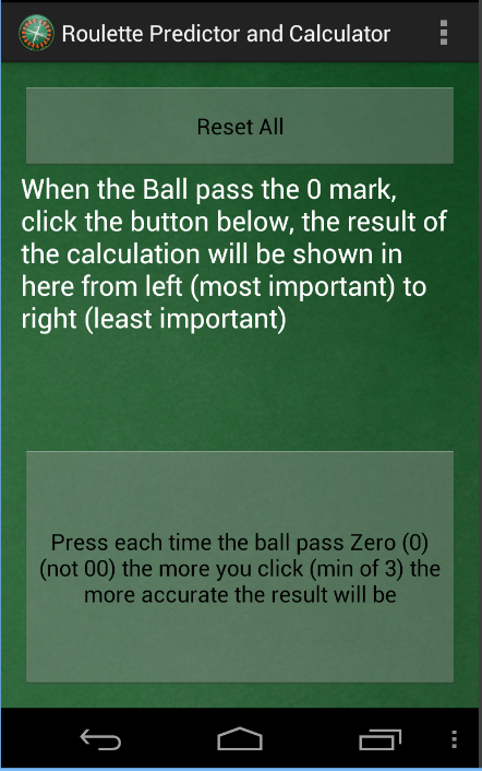 Roulette Predictor &Calculator截图1