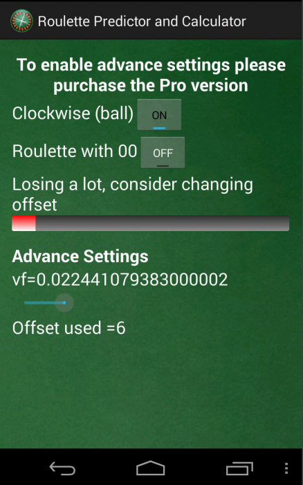 Roulette Predictor &Calculator截图4
