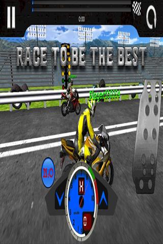 摩托车飙车 Motorbike Drag Racing 3D截图1