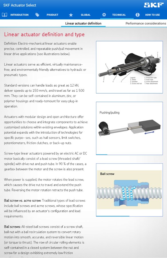 SKF Actuator Select截图10