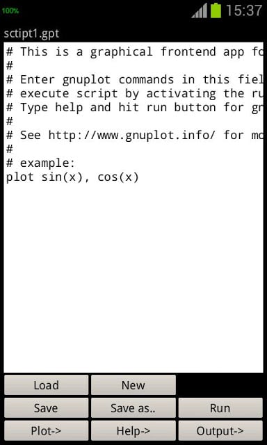 Mobile Gnuplot Viewer (free)截图4