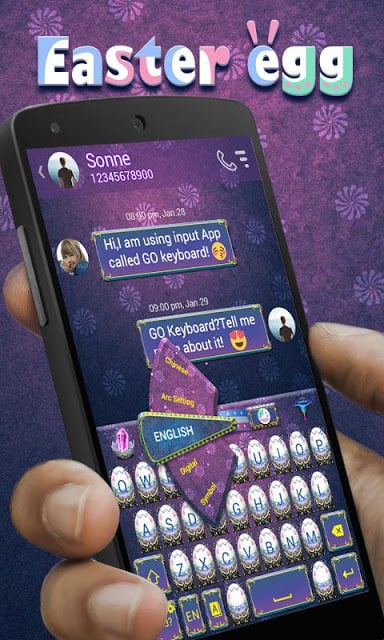 Easter Egg GO Keyboard Theme截图5