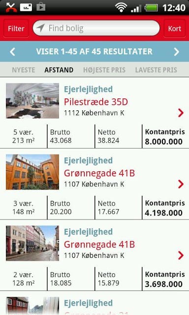 DK's mest bes&oslash;gte boligportal截图6