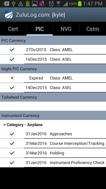 ZuluLog Pilot Logbook截图3