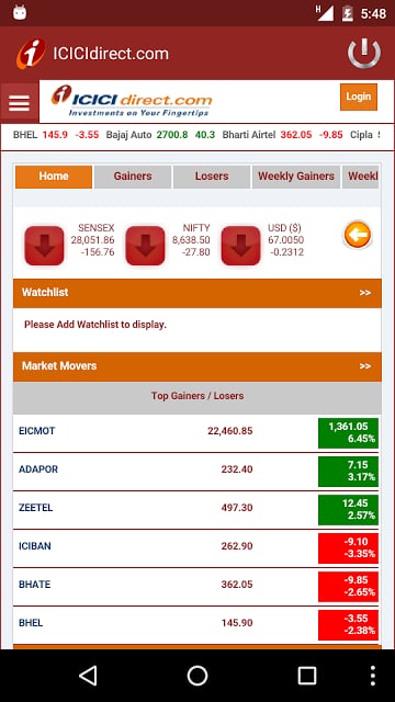 Mobile Trading ICICIdirect.com截图10