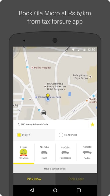 TaxiForSure - book taxis, cabs截图2