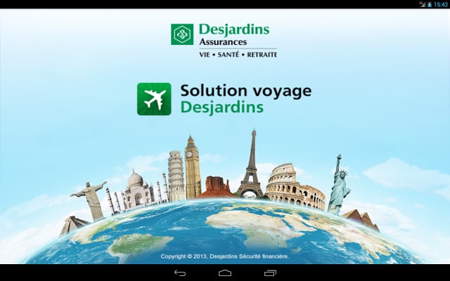 Solution voyage Desjardins截图6